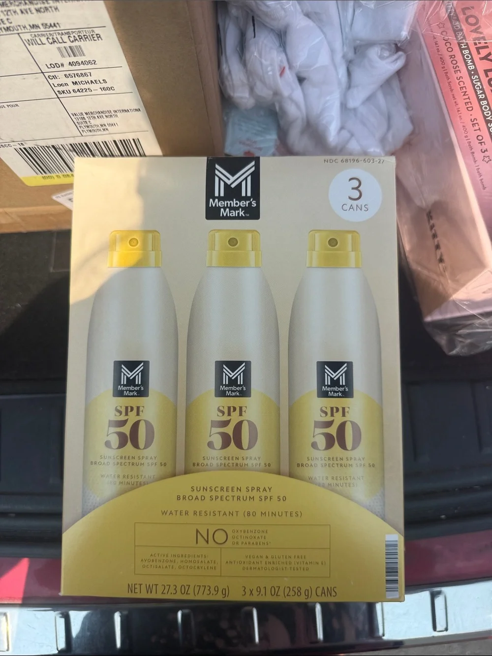 SPF 50 Sunscreen Spray - members mark (3 Pack)